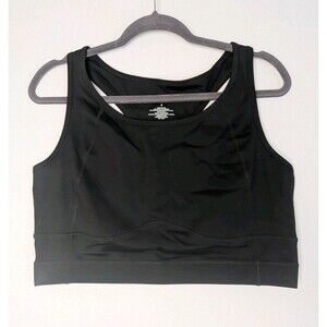 Torrid 2 Sports Bra Active Longline Black Low Impact Wireless Plus Size 2X